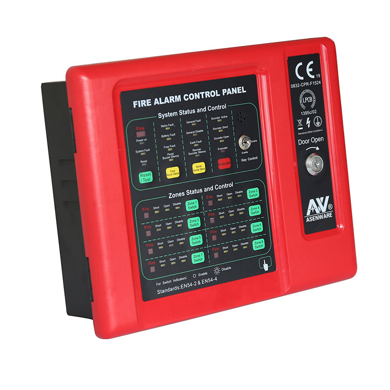 Asenware AW-CFP2166-04-16 8 Zone Fire alarm control Panel