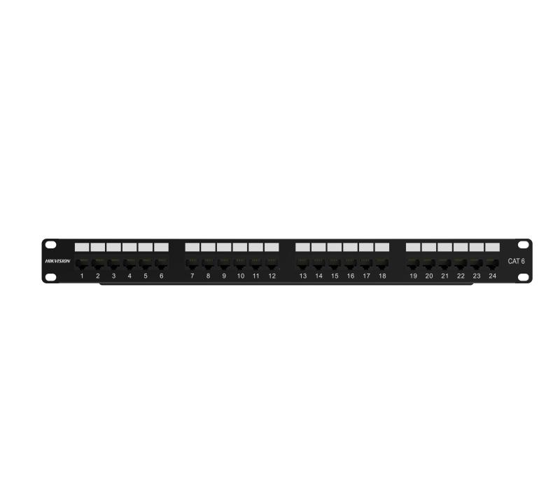 Hikvision DS-1CP6U24-1U Cat6 Unsheilded 24-port Patch Panel, 1U