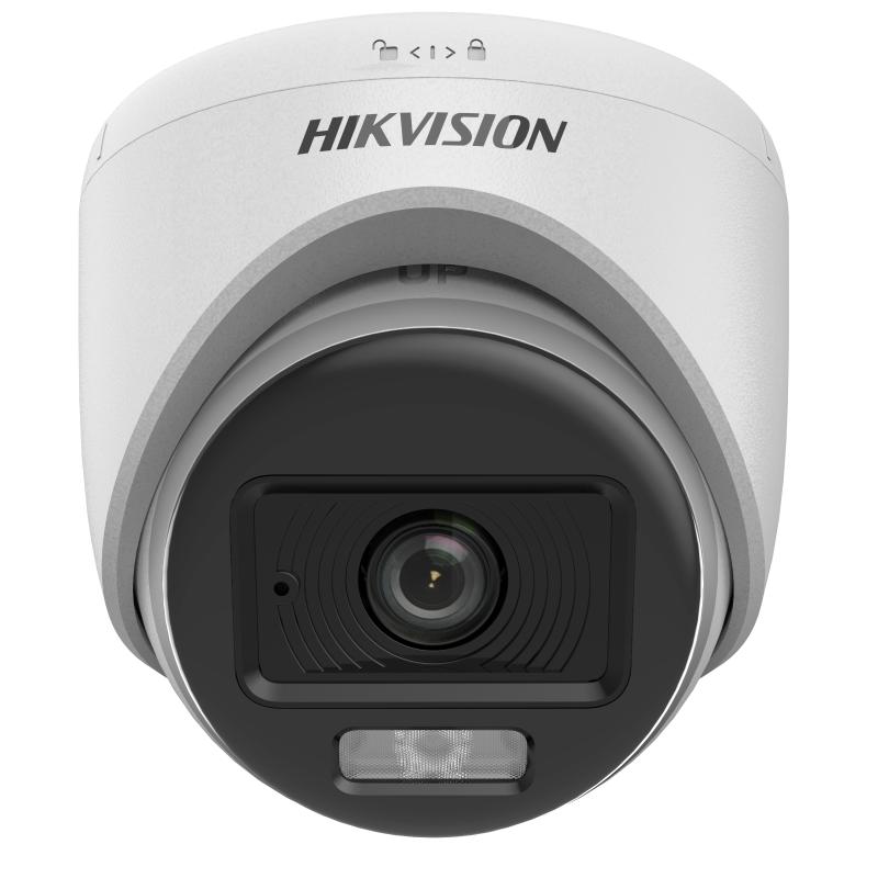 Hikvision DS-2CE70KF0T-LPFS 3K ColorVu Smart Hybrid Light indoor turret camera with built-in mic