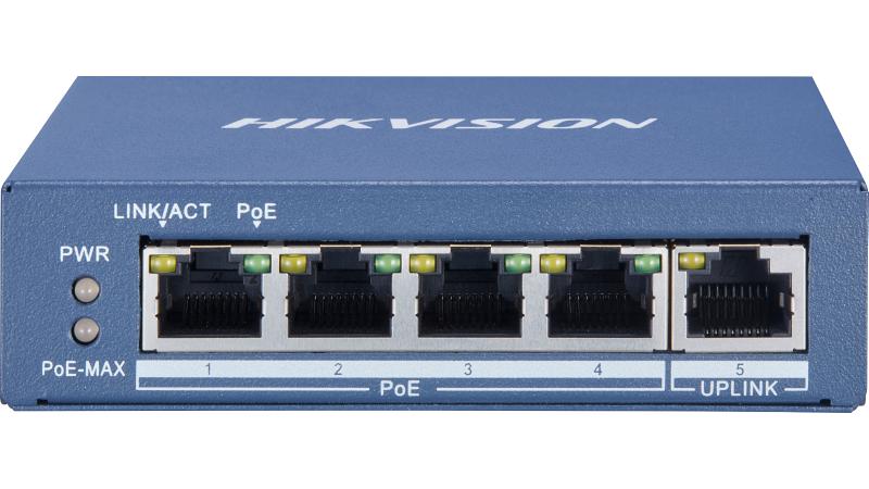 Hikvision DS-3E0505P-E 4 Port Gigabit Unmanaged POE Switch