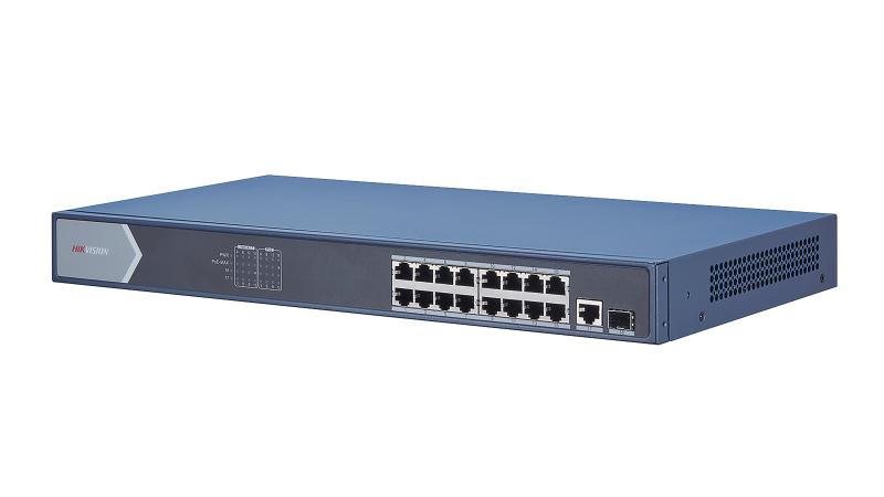 Hikvision DS-3E0518P-E 16 Port Gigabit Unmanaged POE Switch