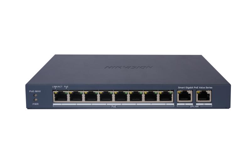 Hikvision DS-3E1510P-EI/M 8 Port Gigabit Smart POE Switch