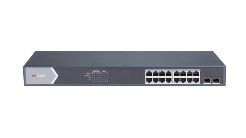 Hikvision DS-3E0518P-E/M 16 Port Gigabit Unmanaged POE Switch
