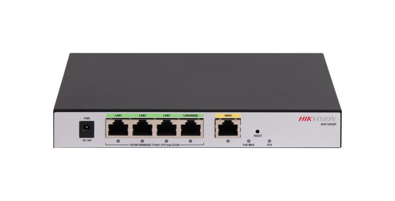 Hikvision DS-3WG105GP-SI All in One 5 Port PoE Router