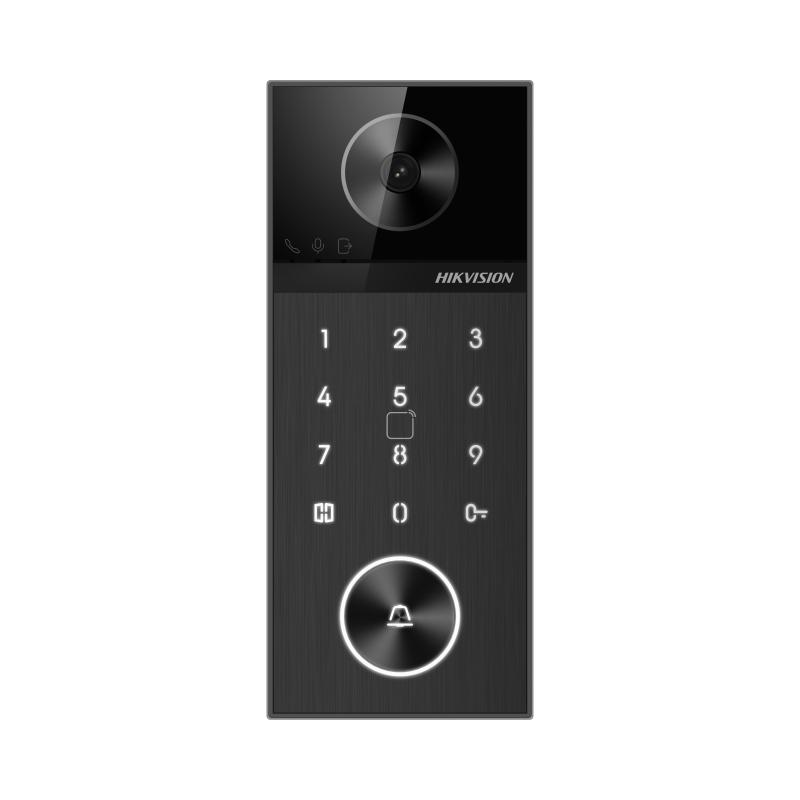 Hikvision DS-KV6124-WBE1 Villa door station with 4 MP camera and 150° viewing angle.