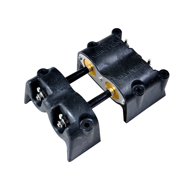 Nemtek 2-Way Gate Contact The 2-Way Gate Contact is used for wiring live wires in series onto a sliding gate. The robust construction using stainless steel and brass makes it suitable for outdoor use in most climates. The large location plates allow for increased tolerance and easier installation.