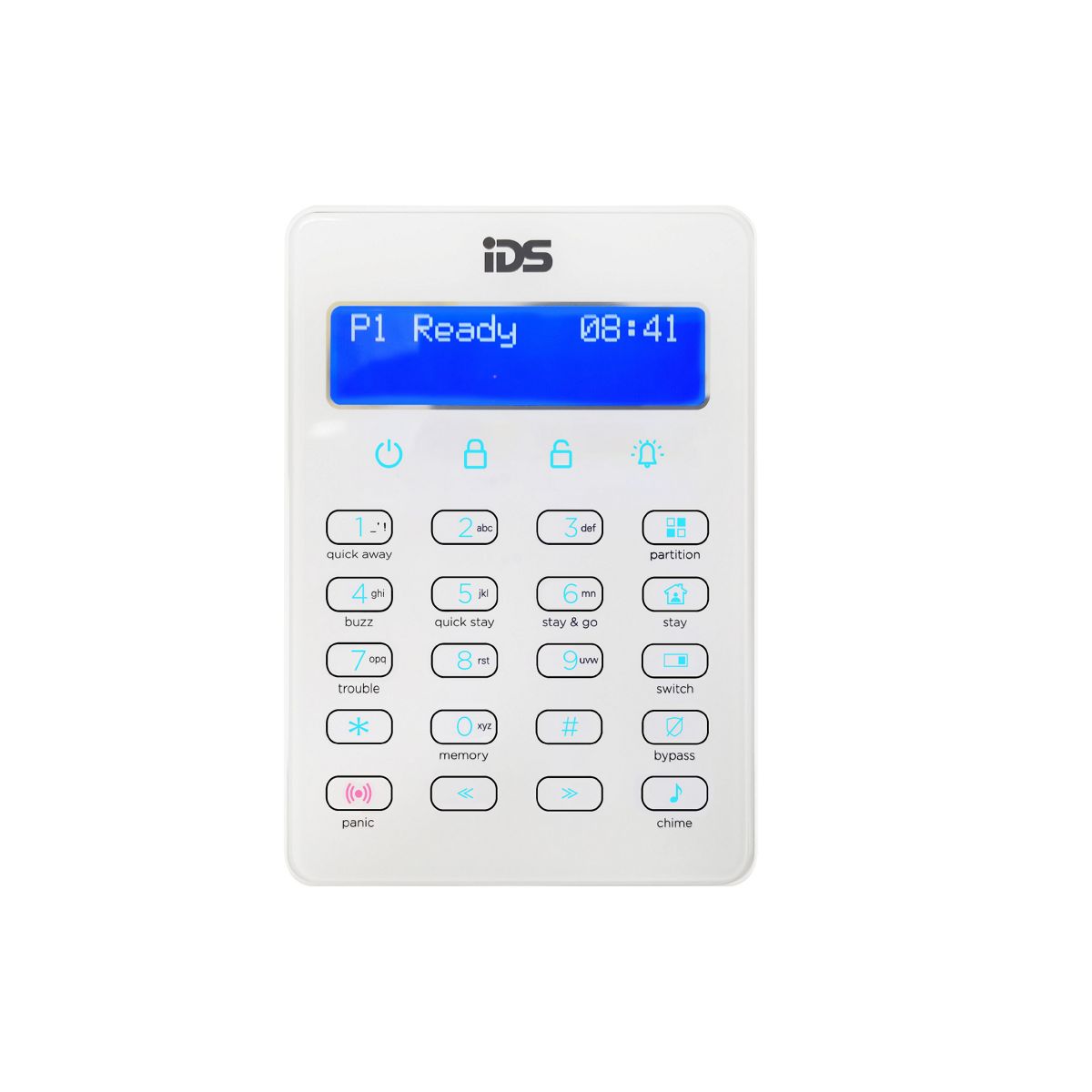 IDS XSeries LCD Touch Keypad — White XSeries LCD touch keypad - white